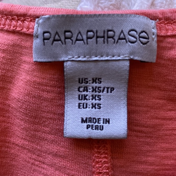 Unusual Peach Color-way Paraphrase Racerback Tank Top Soft Summer Eessential - Picture 5 of 7